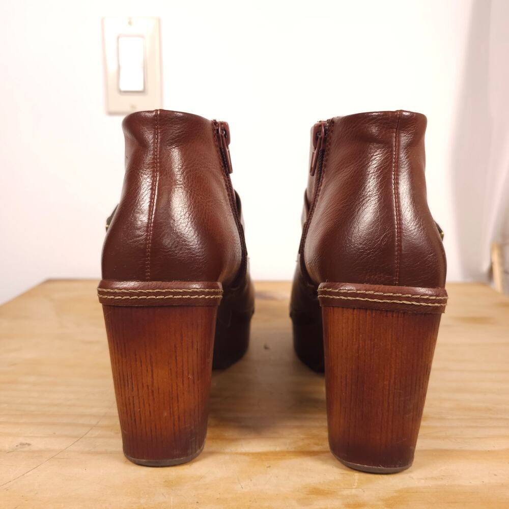 Korks Stacey Platform Ankle Boots Brown Sz 6 - Picture 4 of 11